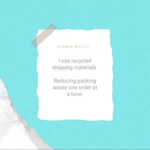 I use recycled materials
